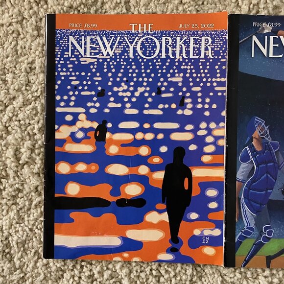 3 NEW YORKER MAGAZINE 2022 Issues, OCTOBER 3, 2022 Mark Ulriksen Baseball Cover - Picture 3 of 4